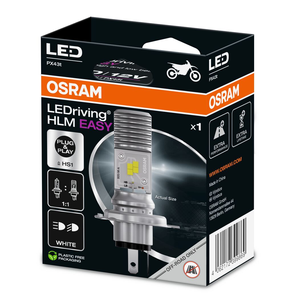 OSRAM LEDRIVING HLM EASY HS1 COOL WHITE 6000K 12V BLI1 ECO